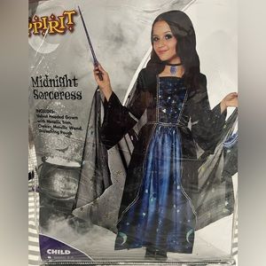 Midnight Sorceress Girls Halloween Costume Size Large